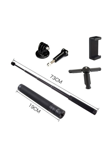 Mavi 19-74 cm El Uzatılabilir Kutup Selfie'ler Kamera Monopod Selfie Sopa Tripod Para Selfie Telefonlar Için Xiaomi Gopro IPhone x Kamera (Yurt Dışından) fiyatları