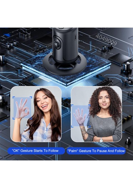 Siyah P01 Gimbal Sabitleyici Telefon Tripod Takip Braketi Yüz Tanıma Canlı Fotoğrafçılık Için Otomatik Takip Akıllı Telefon Tutucu (Yurt Dışından) fırsatları