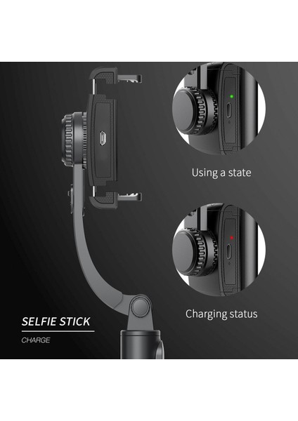 Siyah El Tipi Gimbal Akıllı Telefon Bluetooth ve Sabitleyicili Selfie Çubuğu Xiaomi iPhone Akıllı Telefonuna Gimbal'ı Sabitleyin (Yurt Dışından) indirimleri