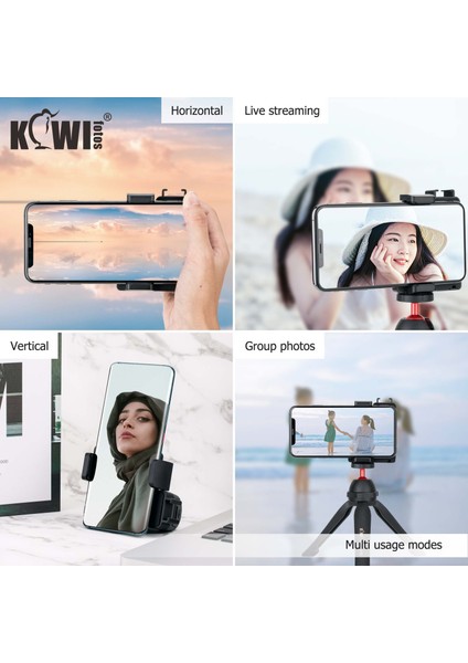 Telefon Kavrama Telefon Tripod Montaj Telefon Kamera Tutma Kolu Tutucu Bluetooth Deklanşör Uzaktan Kumanda ile iPhone Selfie Vlog Video Çekim (Yurt Dışından) fırsatları