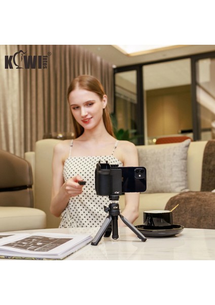 Telefon Kavrama Telefon Tripod Montaj Telefon Kamera Tutma Kolu Tutucu Bluetooth Deklanşör Uzaktan Kumanda ile iPhone Selfie Vlog Video Çekim (Yurt Dışından) indirimleri