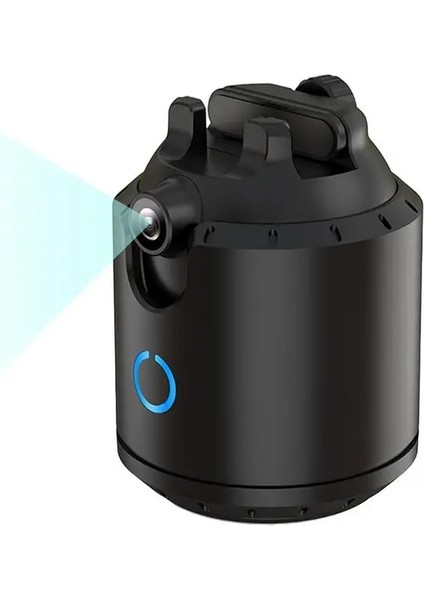 Siyah Otomatik Yüz Takip Tripod 360 Derece Döndürme Telefon Kamera Yatağı Canlı Akış Için Hareket Kontrolü ile Otomatik Takip Tutucu (Yurt Dışından)