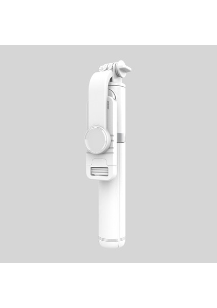 Q02 Beyaz Mini Katlanabilir Kablosuz Bluetooth Uyumlu Selfie Çubuğu Tripod Telefon Tutucu Telefon Tripod Deklanşör Ios Android Için Uzaktan Kumanda (Yurt Dışından)
