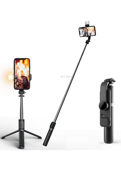 Q02 Beyaz Mini Katlanabilir Kablosuz Bluetooth Uyumlu Selfie Çubuğu Tripod Telefon Tutucu Telefon Tripod Deklanşör Ios Android Için Uzaktan Kumanda (Yurt Dışından) indirimleri
