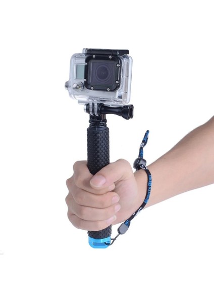 48MM Kırmızı Selfie Çubukları Kendinden El Uzatılabilir Kutup Monopod Sopa + Gopro Hero Için Uzaktan Durumda 9 8 10 Xiaomi Yi 4K Sjcam Aksesuarları (Yurt Dışından) fırsatları