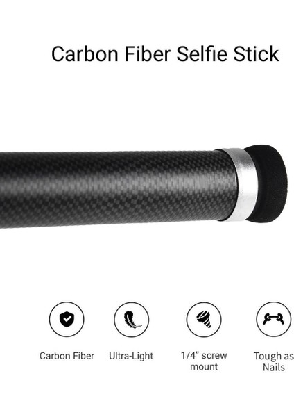 Siyah Spor Kamera 3m Karbon Fiber Selfie Sopa Insta 360X/GO Pro Panoramik Eylem Kamera Selfie Sopa Aksesuarları (Yurt Dışından) fiyatları