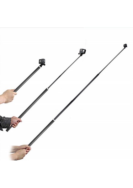 Siyah Spor Kamera 3m Karbon Fiber Selfie Sopa Insta 360X/GO Pro Panoramik Eylem Kamera Selfie Sopa Aksesuarları (Yurt Dışından) indirimleri