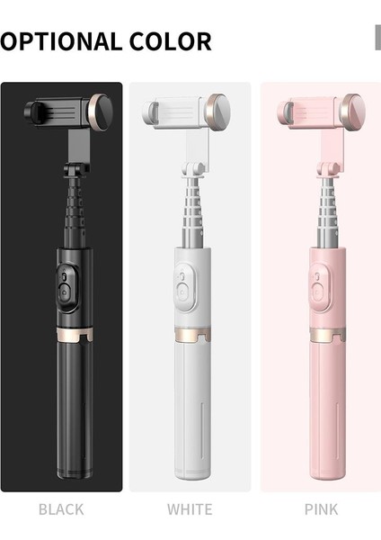 Beyaz Hotsale Q12 Cep Telefonu Bluetooth Uyumlu Selfie Çubuğu Tripod Taşınabilir Çok Fonksiyonlu Canlı Yayın Braketi (Yurt Dışından) modelleri