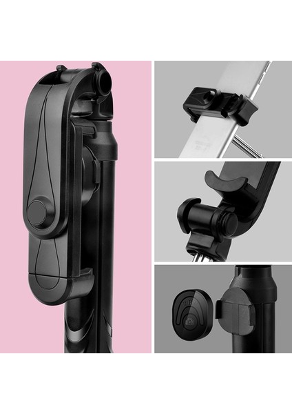 iPhone Samsung Huawei Için Uzaktan Kumandalı Pembe 4'ü 1 Arada Kablosuz Bluetooth Selfie Çubuğu (Yurt Dışından) fiyatları