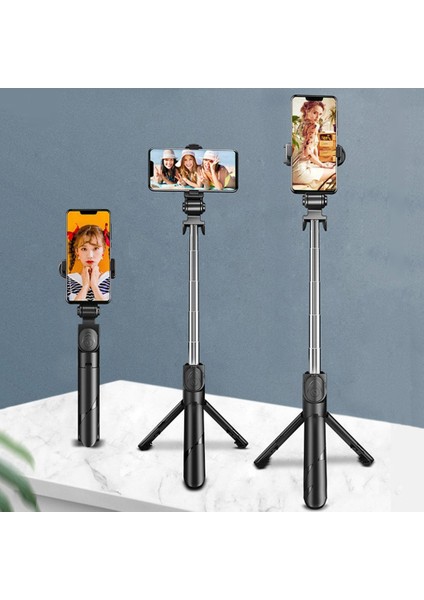 Beyaz 3 In 1 Kablosuz Bluetooth Selfie Çubuğu Katlanabilir Mini Tripod Samsung Ios Android Için Uzaktan Kumanda ile Uzatılabilir Monopod (Yurt Dışından)