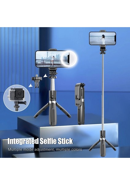 C Cool Dıer 1000MM Uzun Kablosuz Bluetooth Selfie Çubuk Tripod 3 In 1 Selfie Stck Akıllı Telefon Kamera Için Ayarlanabilir Monopod Sıcak (Yurt Dışından)