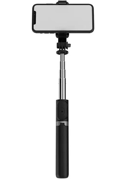Siyah Q02 Çok Fonksiyonlu Streç 103 cm Bluetooth Tripod Selfie Sopa Akıllı Telefon Tripod Için Uzaktan Sopa (Yurt Dışından) indirimleri