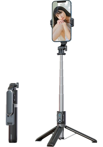 Ios Android Akıllı Telefon Için Dolgu Işığı Deklanşör Uzaktan Kumandalı Standart Kablosuz Bluetooth Selfie Çubuğu Tripod (Yurt Dışından) indirimleri