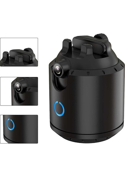Siyah Otomatik Yüz Takip Tripod 360 Derece Döndürme Telefon Kamera Yatağı Canlı Akış Için Hareket Kontrolü ile Otomatik Takip Tutucu (Yurt Dışından) fırsatları