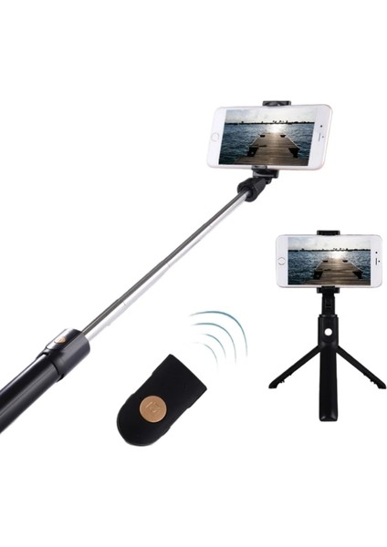 Beyaz Taşınabilir Evrensel Selfie Çubukları Küçük Bluetooth Tripod ile Android Ios Cep Telefonları Akıllı Telefonlar Için Otomatik Zamanlayıcı Canlı Yayın (Yurt Dışından) fiyatları