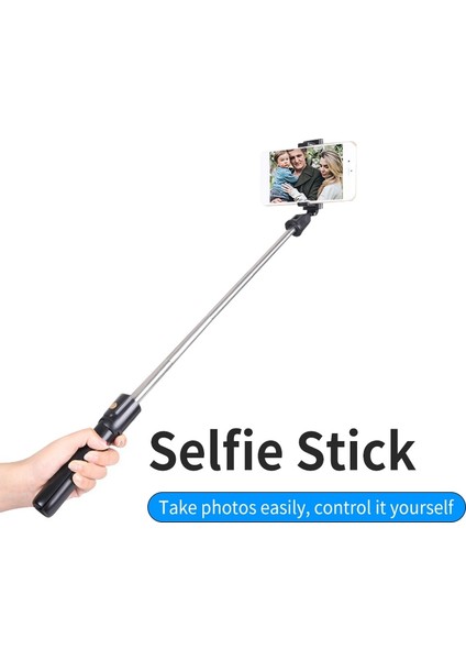 Siyah 3'ü 1 Arada Kablosuz Bluetooth Selfie Çubuğu Hafif Tripod Uzaktan Kumandalı Taşınabilir Katlanabilir Monopod El Selfie Çubuğu (Yurt Dışından) fiyatları