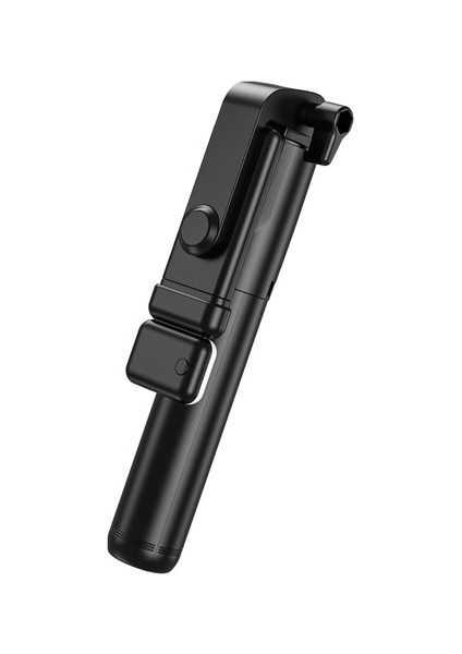 H1S Siyah Selfie Çubuklarıtaşınabilir Kablosuz Bluetooth Uyumlu Katlanabilir Mini Tripod, Iphone Xiaomi Huawei Için Dolgu Işığı Uzaktan Deklanşör ile (Yurt Dışından)