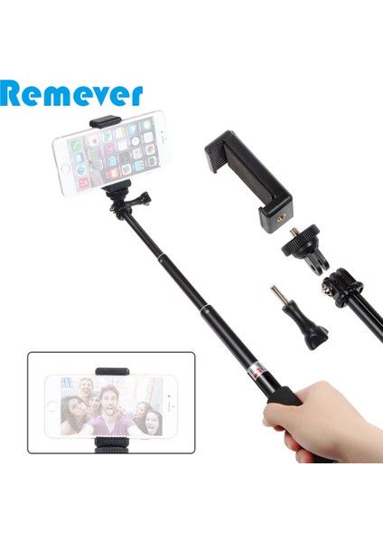 Gopro Için Yeni Katlanabilir El Selfie Çubuğu Xiaomi iPhone Huawei Mobil Akıllı Telefonlar Için Telefon Tutucu ile Uzatılabilir Monopod (Yurt Dışından) fiyatları