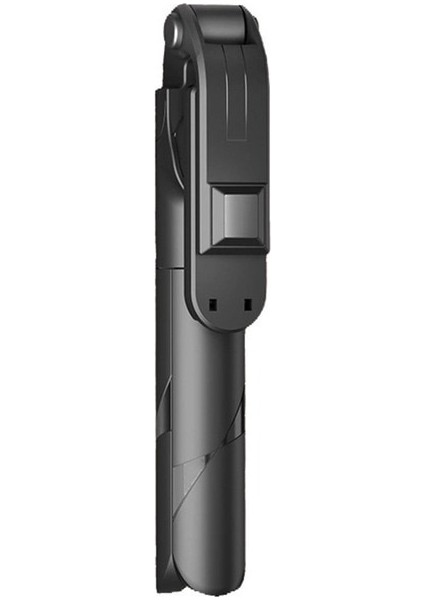 Siyah Yeni 1 Adet Taşınabilir Kablosuz Selfie Sopa Mini Tripod Uzatılabilir Monopod Uzaktan Kumanda ile Katlanabilir Telefon Braketi Deklanşör (Yurt Dışından)