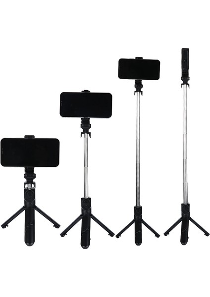 Siyah Yeni 1 Adet Taşınabilir Kablosuz Selfie Sopa Mini Tripod Uzatılabilir Monopod Uzaktan Kumanda ile Katlanabilir Telefon Braketi Deklanşör (Yurt Dışından) fırsatları