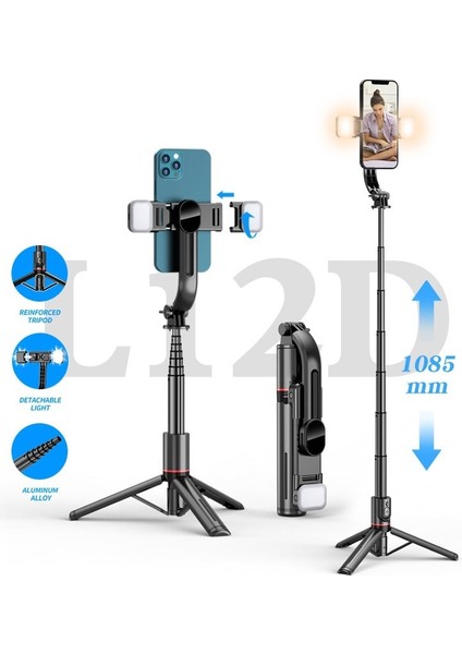 L13 Işıksız Selfie Çubuk Akıllı Telefon Selfie'ler Kamera Sabitleyici Selfie Tripod Montajlı Telefon Standı Cep Mobil Tutucu Işık Selfie Çubuğu Bluetooth (Yurt Dışından) fiyatları