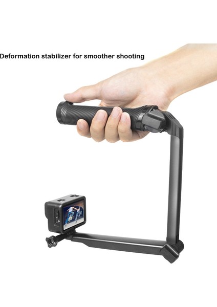 Siyah Selfie Çubuğu Tripod Klips Önleyici Toka Uzatılabilir Uzatma Çubuğu Zamanlayıcı (Yurt Dışından)