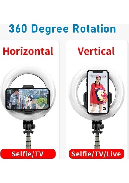 A16 Siyah L07 Selfie 4in1 LED Halka Işık Kablosuz Bluetooth Selfie Mini Tripod El Uzatılabilir Katlanabilir Uzaktan Telefon Tutucu Canlı Çekim (Yurt Dışından) indirimleri