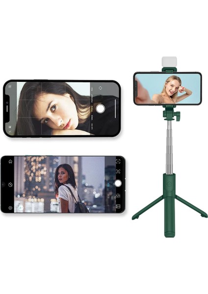 Beyaz Çok Fonksiyonlu Selfie Çubuğu Bluetooth Uyumlu Taşınabilir Telefon Standı Uzatılabilir Tutucu Alüminyum Alaşımlı Kablosuz Uzaktan Deklanşör (Yurt Dışından) indirimleri