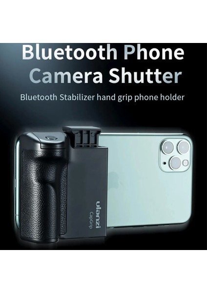 Yükseltme 2nd Sürümü Dupı Telefon Ios Için El Selfie Güçlendirici Deklanşör Capgrip Soğuk Ayakkabı ile Kablosuz Bluetooth Selfie Kelepçesini Yükseltme (Yurt Dışından)