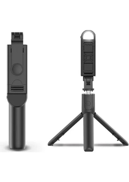 Işıklı Akıllı Telefon Selfie Çubuğu Bluetooth Uyumlu Entegre Genişletilmiş Kamera Braketi Dolgu Işığı Ayarlanabilir Tripod Iphone 13 12 11 (Yurt Dışından)