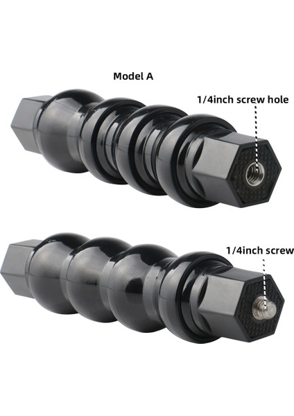 Model A Boyut S Esnek Gooseneck Monopod Gopro Hero Için Tutucu Montajlı 5 6 7 8 9 10 Sjcam Djı Osmo Aksiyon Kameraları Telefonlar Için Selfie Sopa (Yurt Dışından)
