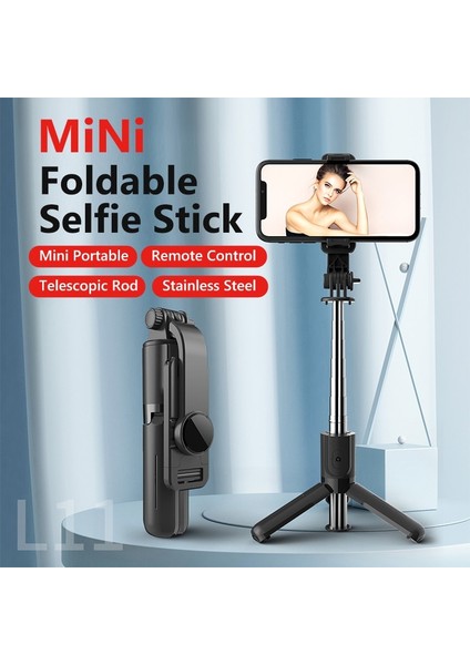 Selfie Çubuğu Taşınabilir Mini Selfie Çubuğu Katlanabilir Tripod Telefon Standı Tutucu Desteği Ios Android Için Kablosuz Bluetooth Uzaktan Kumanda Deklanşör (Yurt Dışından)