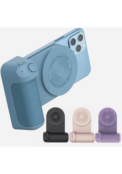 Pembe Yeni Selfie Akıllı Masaüstü Tutucu Kablosuz Şarj Fotoğraf Braketi Manyetik Kamera Kolu Bluetooth (Yurt Dışından) fiyatları