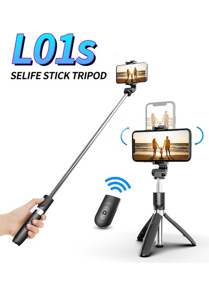 L01S Yeni Kablosuz Bluetooth Selfie Çubuğu Tripod Uzaktan Deklanşör ile Katlanabilir Tripodlar Monopodlar Evrensel IPhone Android Telefonlar Için (Yurt Dışından) indirimleri