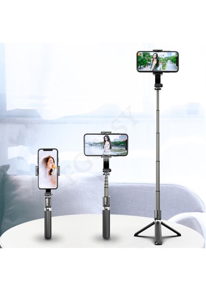 Siyah El Gimbal Sabitleyici Akıllı Telefon Selfie Sopa iPhone 11 Pro Max Samsung Xiaomi Vlog Cep Telefonu Gimbals (Yurt Dışından) fiyatları
