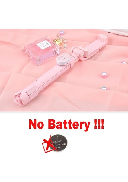 Pembe Kablosuz Bluetooth Özçekim Çubuğu Tripod Uzaktan Kumanda ile Iphone/huawei/samsung Android Mobil Monopod Özçekim Çubuğu Deklanşör (Yurt Dışından)