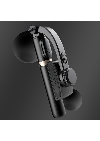 Siyah Bluetooth Uyumlu El Gimbal Sabitleyici Sarsıntı Önleyici Selfie Sopa Telefon Için Ayarlanabilir Stand Iphone/huawei Ios Android (Yurt Dışından)