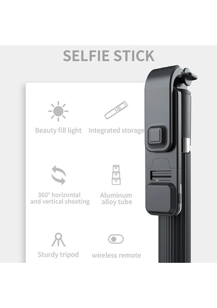 Q03 Fangtuosı 2022 Yenı Bluetooth Selfie Sopa Katlanabilir Kablosuz Fotoğraf Tripod Bluetooth Deklanşör Monopod ile Huawei iphone Için (Yurt Dışından)