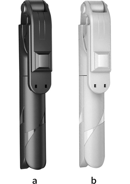 Siyah 3'ü 1 Arada Kablosuz Bt 4.0 Selfie Çubuğu Katlanabilir Mini Tripod Samsung Ios Android Için Uzaktan Kumandalı Uzatılabilir Monopod (Yurt Dışından)