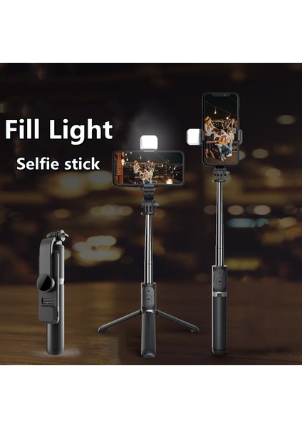 Tek Işıklı Siyah Roreta 2022 Yenı Ios Android Akıllı Telefon Için Dolgu Işığı Deklanşör Uzaktan Kumandalı Kablosuz Bluetooth Selfie Çubuğu Tripod (Yurt Dışından) fiyatları