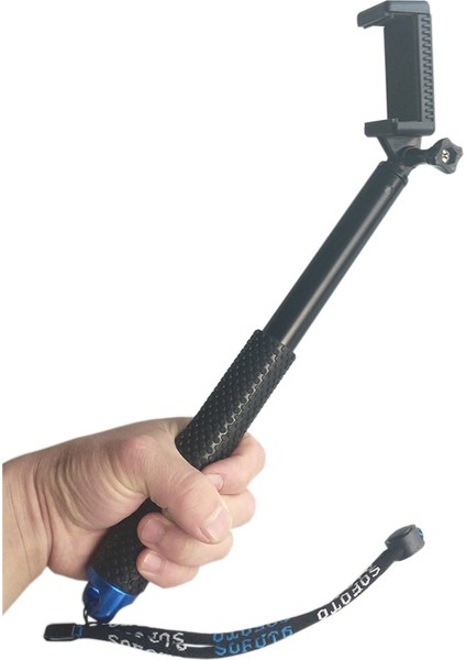 Mavi El Selfie Sopa Telefon Tutucu Iphone Samsung Akıllı Telefonlar Için Bluetooth Uzaktan Gopro3 4 Eylem Kamera Için Uzatılabilir Monopod (Yurt Dışından)