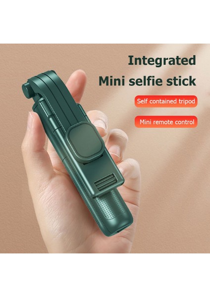H8S Yeşil Bluetooth Uyumlu Kablosuz Selfie Videoları Sopa Mini Tripod Ios Android Akıllı Telefon Için Uzatılabilir Monopod Uzaktan Deklanşör (Yurt Dışından)