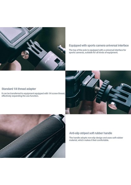 P-GM-117 Pgytech Uzatma Çubuğu Tripod 40 cm Selfie Sopa Gopro Hero 11/10 9 8 7 INSTA360 Eylem Kamera Genişletme Aksesuarları (Yurt Dışından)