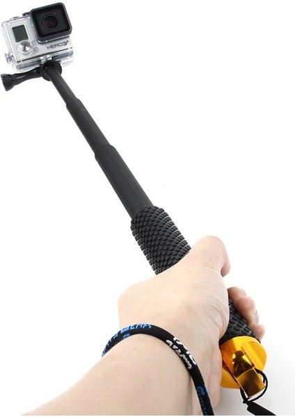 Mavi Hafif Tripod 19 Inç Uzatılabilir Kamera Selfie Sopa Eylem Kamera El Monopod Gopro Hero 10/9/8/7/6/5 Için SJ4000 (Yurt Dışından)
