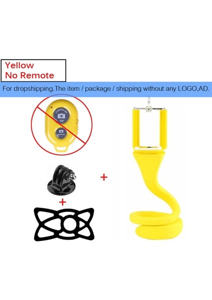 Dropshipping Hiçbir Logo Seçmen Esnek Selfie Çubuğu Monopod Gopro iPhone Kameralı Telefon Için Kablosuz Bluetooth Tripod Maymun Tutucu Araba Bisiklet Evrensel (Yurt Dışından)