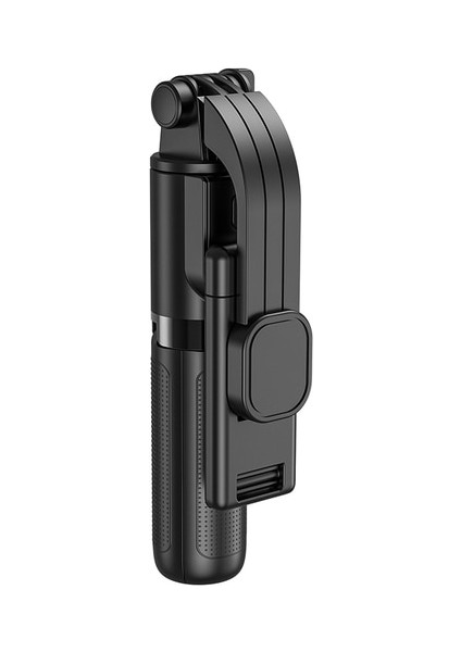 Siyah Bluetooth Kablosuz Selfie Sopa Katlanabilir Mini Tripod Uzatılabilir Monopod Ios Android Cep Telefonu Için Işık Uzaktan Deklanşör ile (Yurt Dışından)