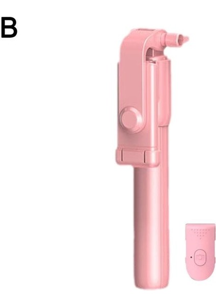 Pembe 6in1 Kablosuz Bluetooth Uyumlu Cep Telefonu Tutucu Selfie Selfie Sopa Uzaktan Genişletilebilir Kontrol Tripod M3Y0 ile Uyumlu (Yurt Dışından)
