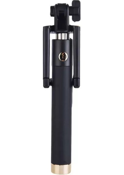 Altın Kaymaz Saplı Taşınabilir Uzatılabilir Monopod Kendinden Kutuplu El Kablolu Selfie Çubuğu 180 Derece Ayarlanabilir iPhone Akıllı Telefon Için (Yurt Dışından)
