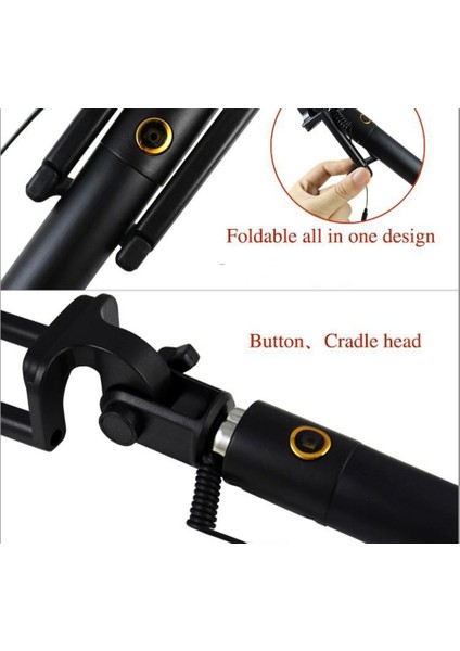 Mavi Mini Uzatılabilir El Kablolu Selfie Çubuğu Telefon Iphone 6 6s Artı Samsung Xiaomi Huawei Android Akıllı Telefon Için Taşınabilir Monopod (Yurt Dışından) indirimleri