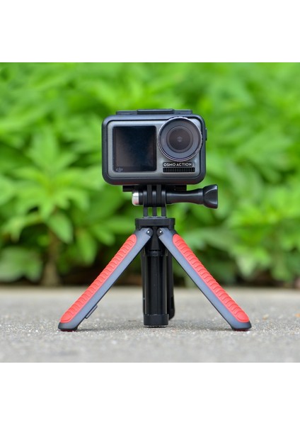 Siyah Uzatılabilir El Selfie Sopa Gopro Taşınabilir Vlog Kolu Gopro Hero Için Tripod Standı 9 8 7 6 5 Max Hero9 Djı Osmo Eylem Kamera (Yurt Dışından)